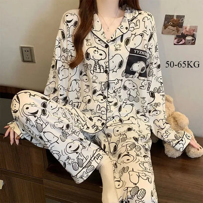 Full Print Women Pajama Set ZBN Snoopy Pyjama