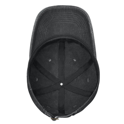 Black Halloween Pumpkin Washed Snoopy Hat
