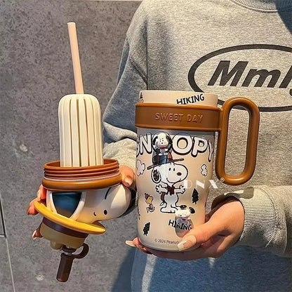 800ml 304 Stainless Steel Insulated Cup Cartoon Snoopy Cup