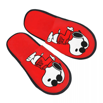Memory Foam Women Slippers Four Leaf Clover Snoopy Slippers