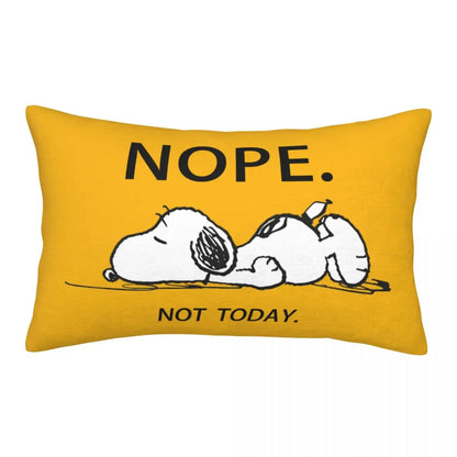 Cute Pillowcase 18in Square Red Snoopy Pillow