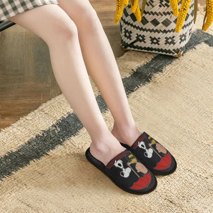 Memory Foam Women Slippers Four Leaf Clover Snoopy Slippers