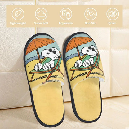 Memory Foam Slippers Anti Skid Cozy Women Snoopy Slippers