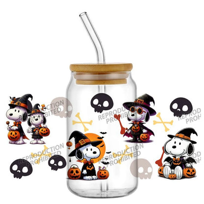 16oz Snoopy Cup UV DTF Transfer Waterproof Snoopy Cup