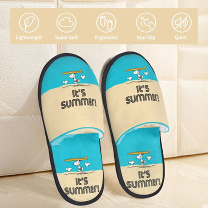 Anime Pattern Memory Foam Slippers Snoopy Slippers