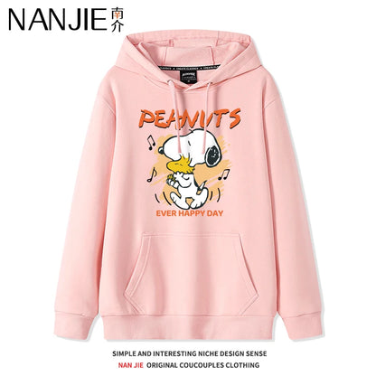 Velvet Hooded Sweatshirt Snoopy Stuffed Sweatshirt