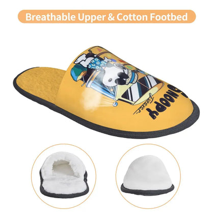 Memory Foam Women Slippers Four Leaf Clover Snoopy Slippers