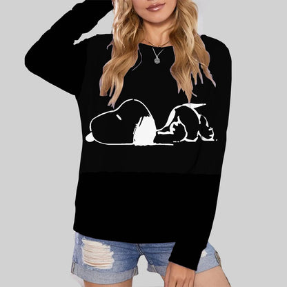 Cute Snoopy Print Womens Oversize Hoodie Snoopy Hoodie