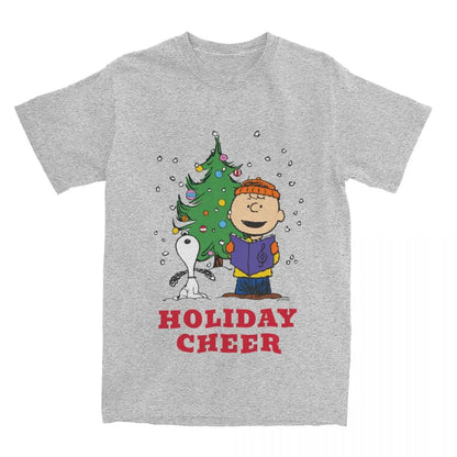 Unisex Peanuts Christmas Snoopy Graphic Tee Snoopy Shirt