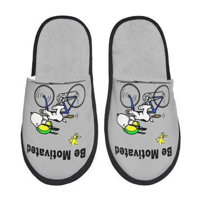 Memory Foam Women Slippers Four Leaf Clover Snoopy Slippers