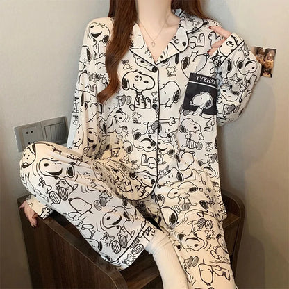 Full Print Women Pajama Set ZBN Snoopy Pyjama