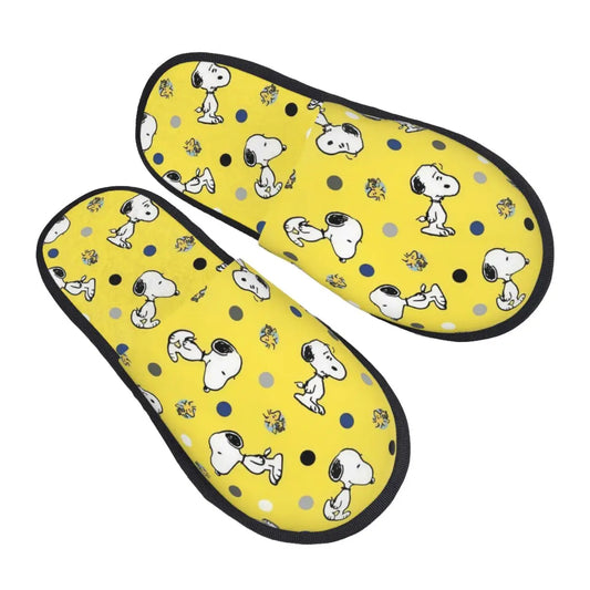 Anime Pattern Memory Foam Slippers Snoopy Slippers