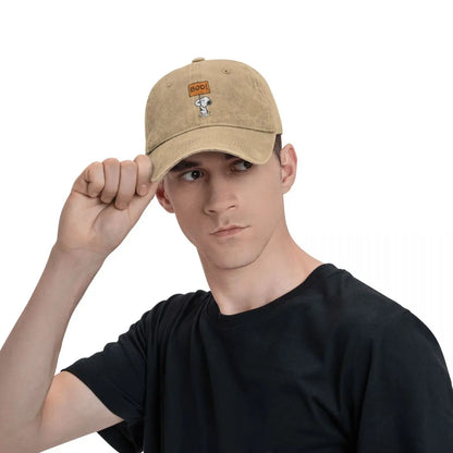 Vintage Peanuts Distressed Denim Baseball Snoopy Hat