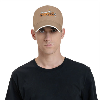 Halloween Pumpkin Cap Baseball Sun Snoopy Hat