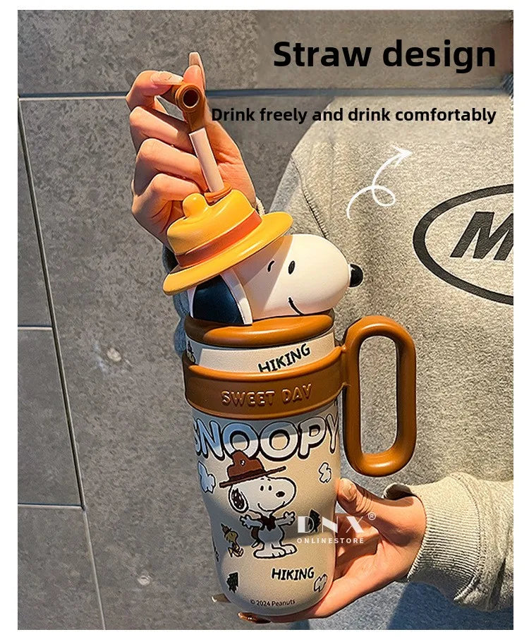 800ML Stainless Vacuum Insulated Bottle Snoopy Mug