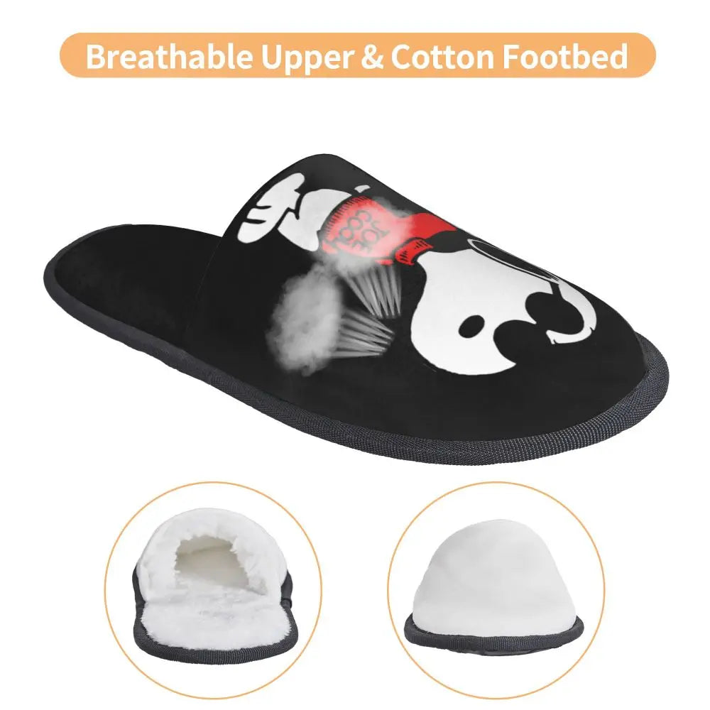 Memory Foam Women Slippers Four Leaf Clover Snoopy Slippers