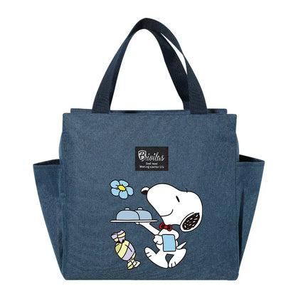 Snoopy Backpack Insulated Lunch Bag Bento Pack Ice Pack