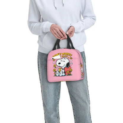 Snoopy Backpack Halloween Insulated Lunch Bag 22x20x13cm