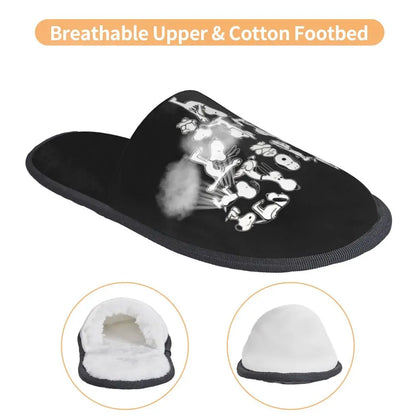 Memory Foam Women Slippers Four Leaf Clover Snoopy Slippers