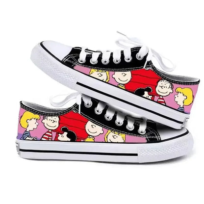 Womens Casual Low Sneakers Non Slip Lightweight Snoopy Shoes