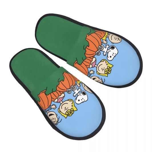 Memory Foam Slippers Anti Skid Cozy Women Snoopy Slippers