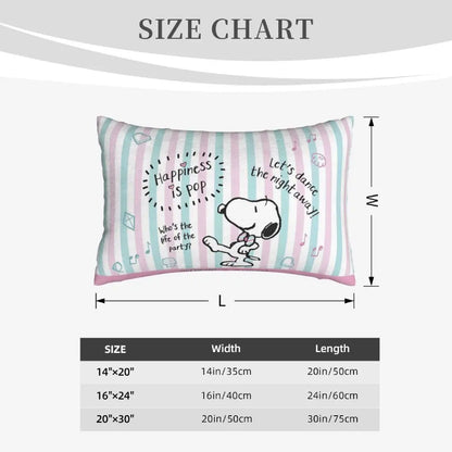 Cute Pillowcase 18in Square Red Snoopy Pillow