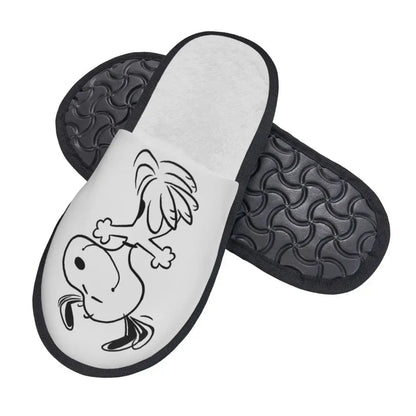 Memory Foam Women Slippers Four Leaf Clover Snoopy Slippers