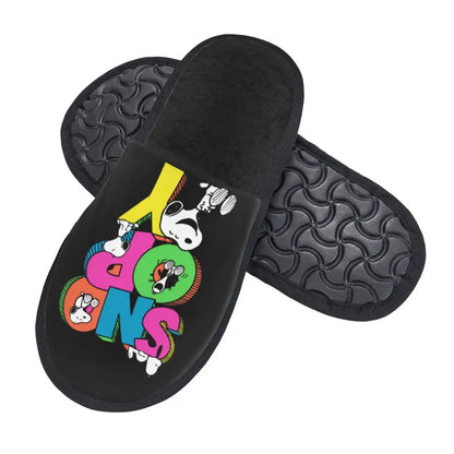 Memory Foam Women Slippers Four Leaf Clover Snoopy Slippers