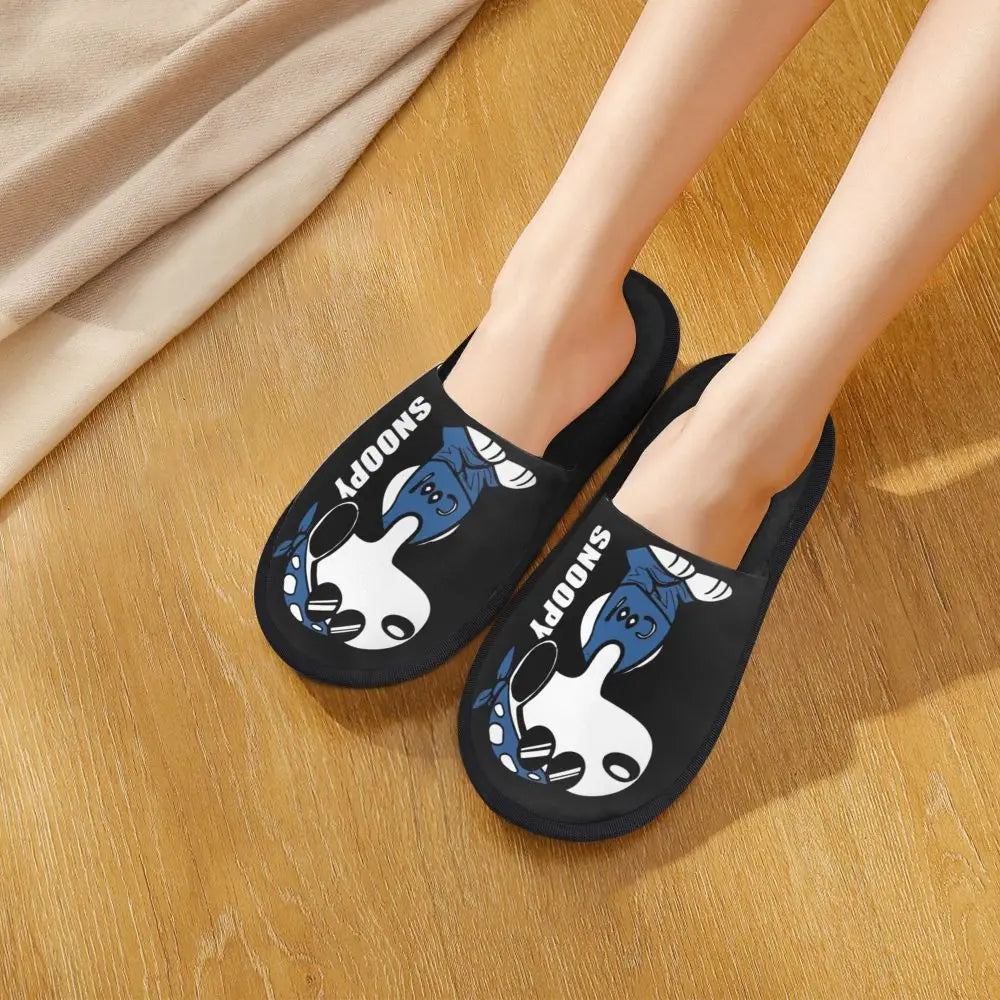 Memory Foam Women Slippers Four Leaf Clover Snoopy Slippers