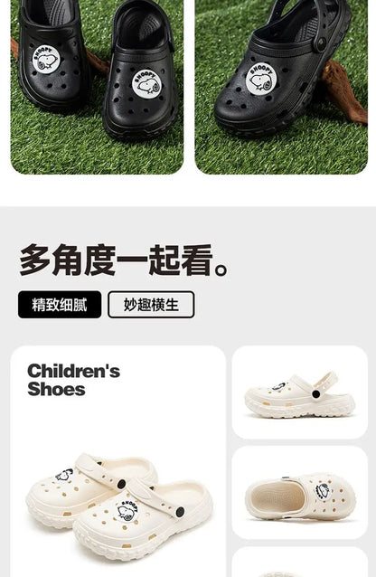 Cartoon Crocs Anti Slip Snoopy Shoes