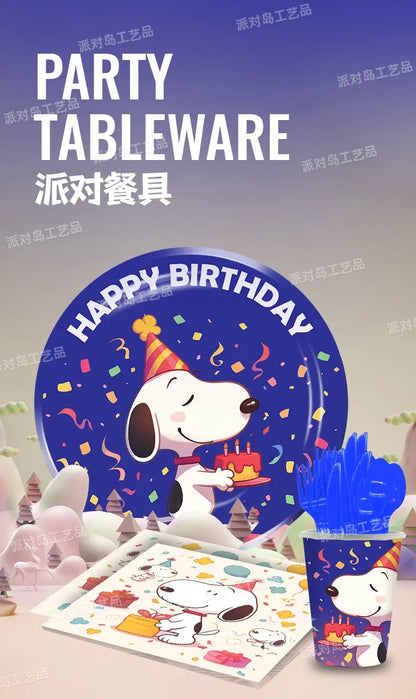 Party Themed Disposable Plates and Cups Snoopy Cup