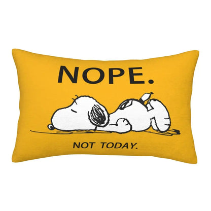 Cute Pillowcase 18in Square Red Snoopy Pillow