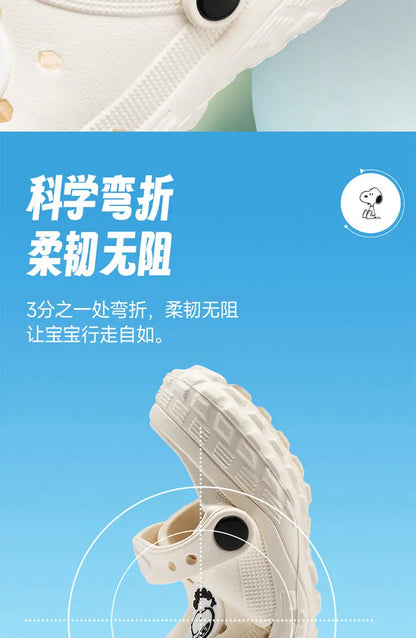 Cartoon Crocs Anti Slip Snoopy Shoes