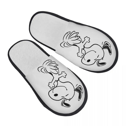 Memory Foam Women Slippers Four Leaf Clover Snoopy Slippers