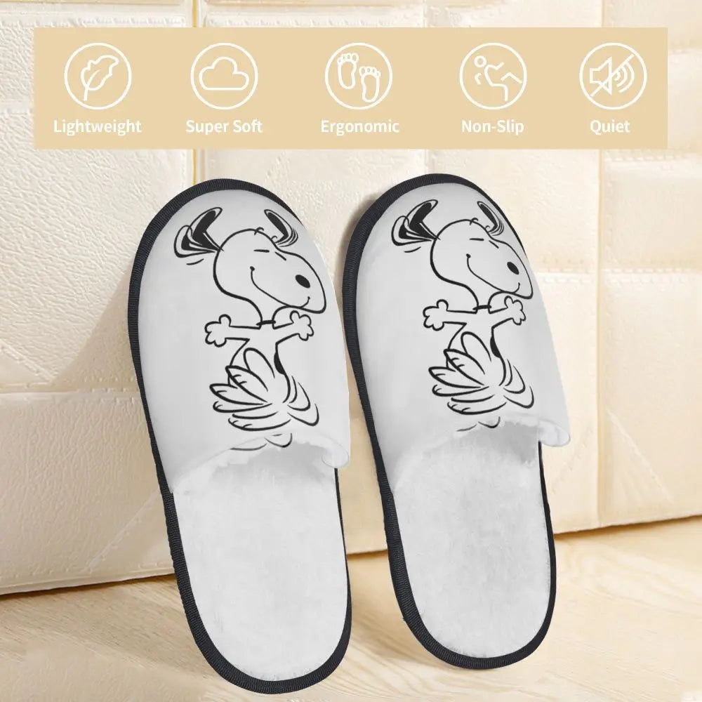 Memory Foam Women Slippers Four Leaf Clover Snoopy Slippers