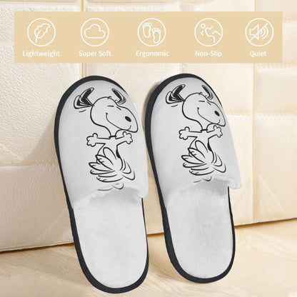 Memory Foam Women Slippers Four Leaf Clover Snoopy Slippers