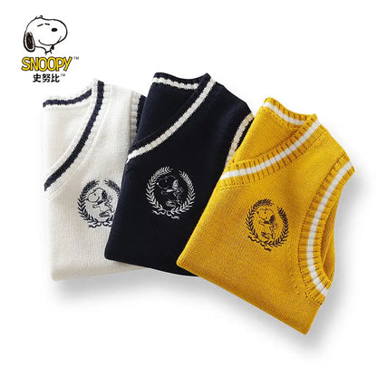 Snoopy Cartoon Student Vest Knit Snoopy Stuffed Sweatshirt