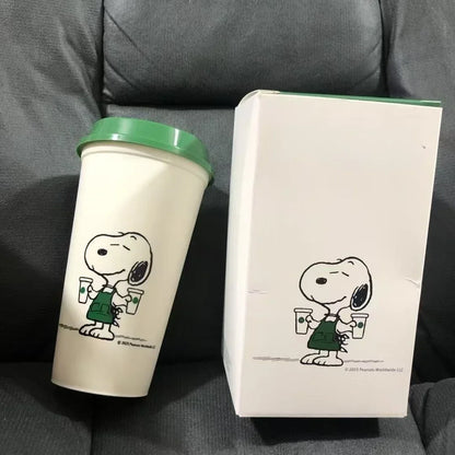 Joint Series Plastic Mug For Cold Drinks Snoopy Cup