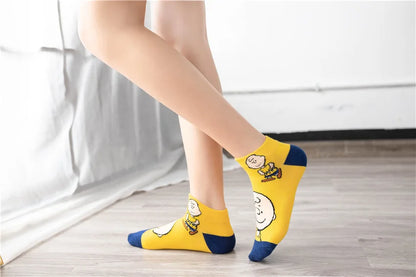 Low Tube Socks Women Men Cute Snoopy Socks