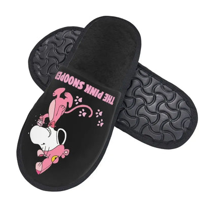 Memory Foam Women Slippers Four Leaf Clover Snoopy Slippers