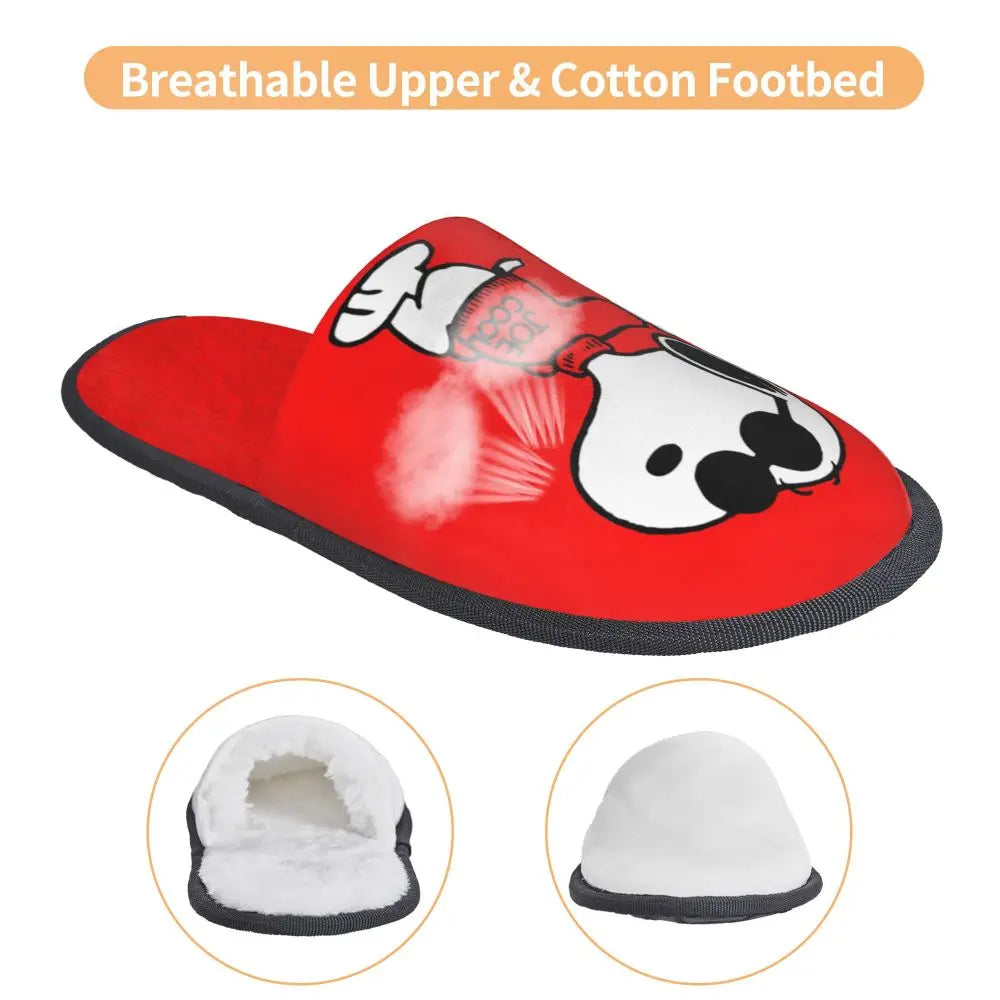 Memory Foam Women Slippers Four Leaf Clover Snoopy Slippers