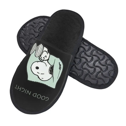 Memory Foam Women Slippers Four Leaf Clover Snoopy Slippers