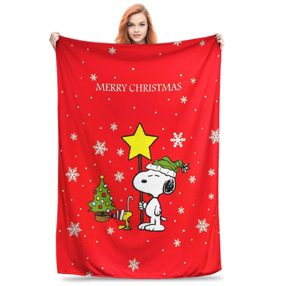 Snoopy Blanket Fleece Soft Breathable Throw Snoopy Blanket