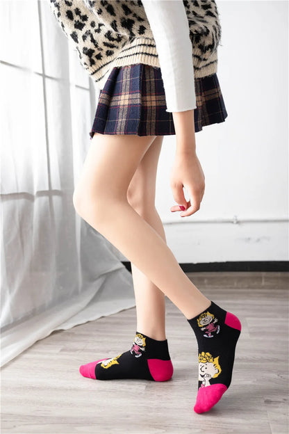 Low Tube Socks Women Men Cute Snoopy Socks