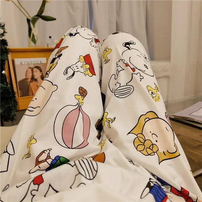 Pajama Pants Women Casual Home Cozy Snoopy Pyjama