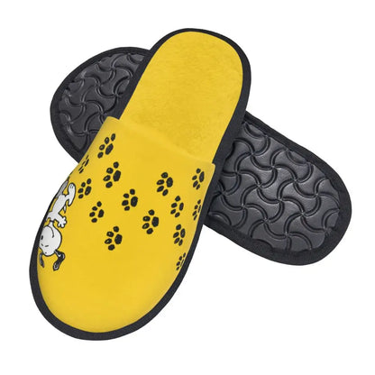 Anime Pattern Memory Foam Slippers Snoopy Slippers