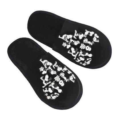Memory Foam Women Slippers Four Leaf Clover Snoopy Slippers