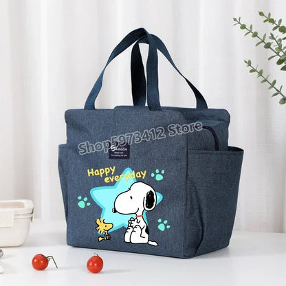 Snoopy Backpack Insulated Lunch Bag Bento Pack Ice Pack