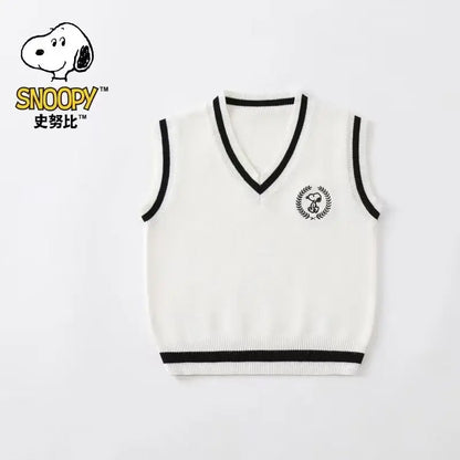 Snoopy Cartoon Student Vest Knit Snoopy Stuffed Sweatshirt