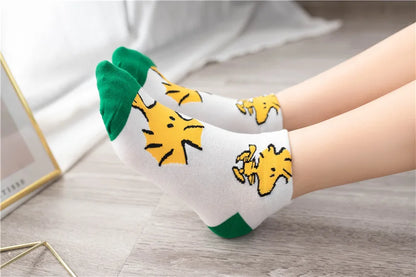 Low Tube Socks Women Men Cute Snoopy Socks